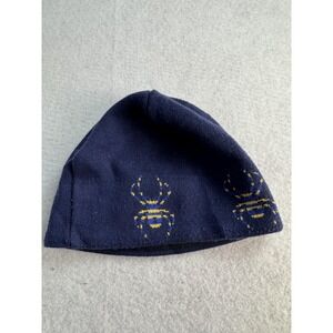 Spyder Beanie Hat Men One Size Blue Acrylic Knit Spider Logo Canada‎ Winter